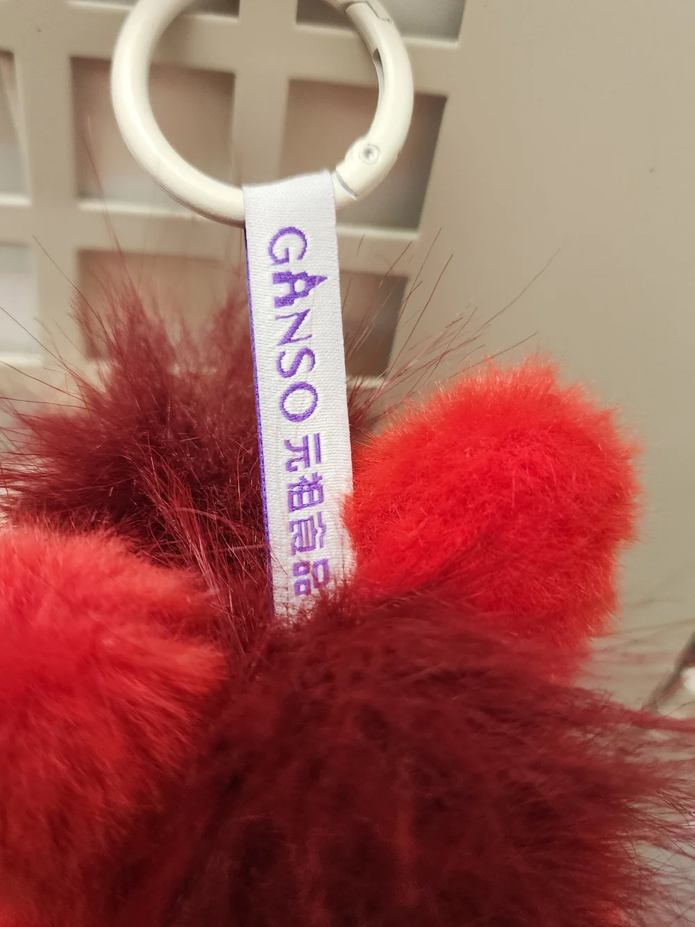 GANSO Red Horse Zodiac Plush Keychain